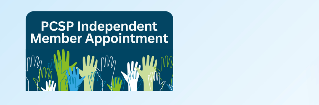 Apply now to be a PCSP Independent Member!” and directing to the /appointments page